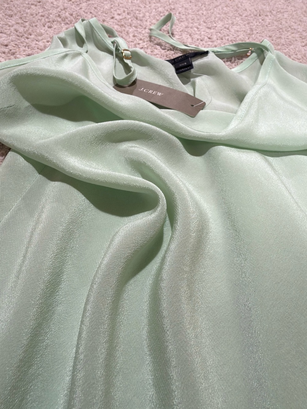 💚NWT J.Crew 100% Silk Cami Mint Green XXS